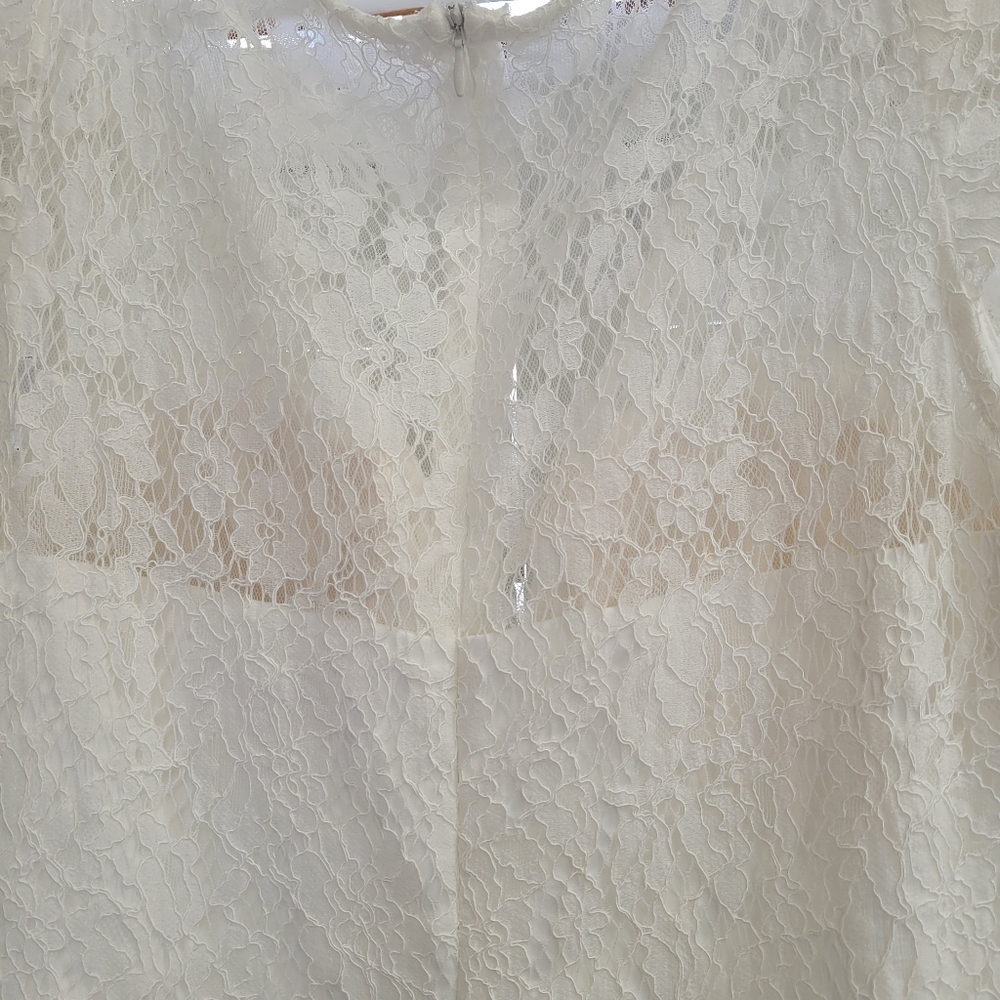 Ever Pretty Elegant Cap Sleeves Casual Applique Wedding Dress Size US 14 - Picture 7 of 10